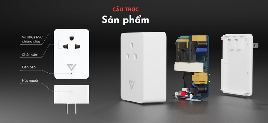 Ổ cắm thông minh vconnex 10